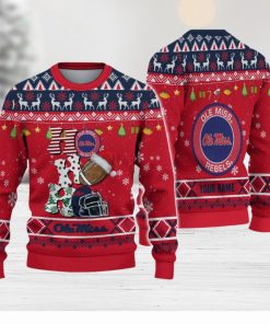 NCAA Ole Miss Rebels HO HO HO Ugly Christmas Sweater