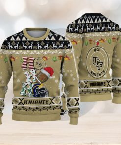 NCAA UCF Knights HO HO HO Ugly Christmas Sweater