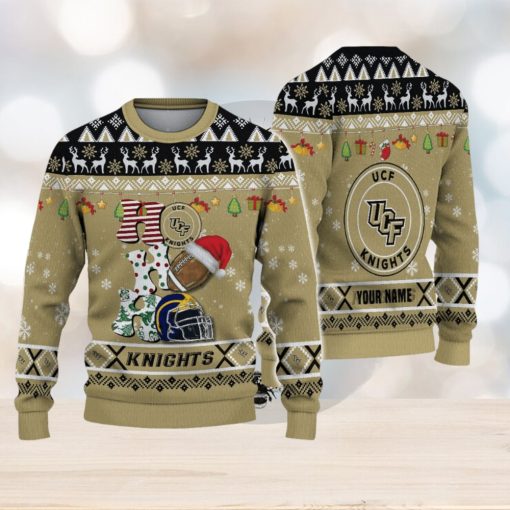 NCAA UCF Knights HO HO HO Ugly Christmas Sweater