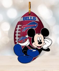 NFL Buffalo Bills Xmas Mickey Ornament