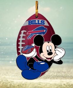 NFL Buffalo Bills Xmas Mickey Ornament