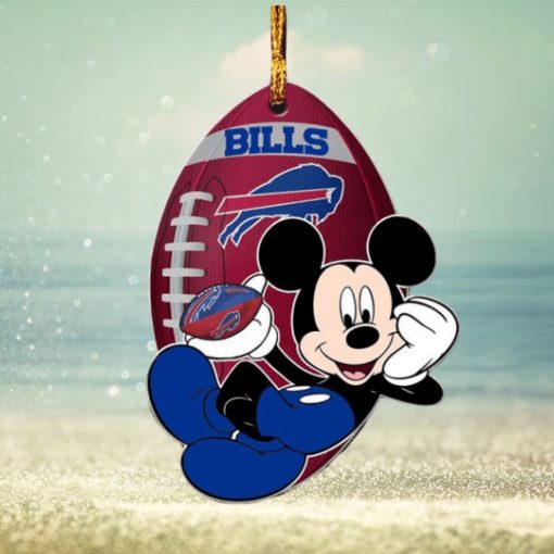 NFL Buffalo Bills Xmas Mickey Ornament