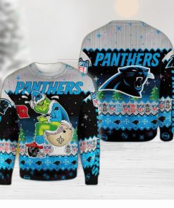 NFL Carolina Panthers Snowshoe Knitted Xmas Sweater For Men Women