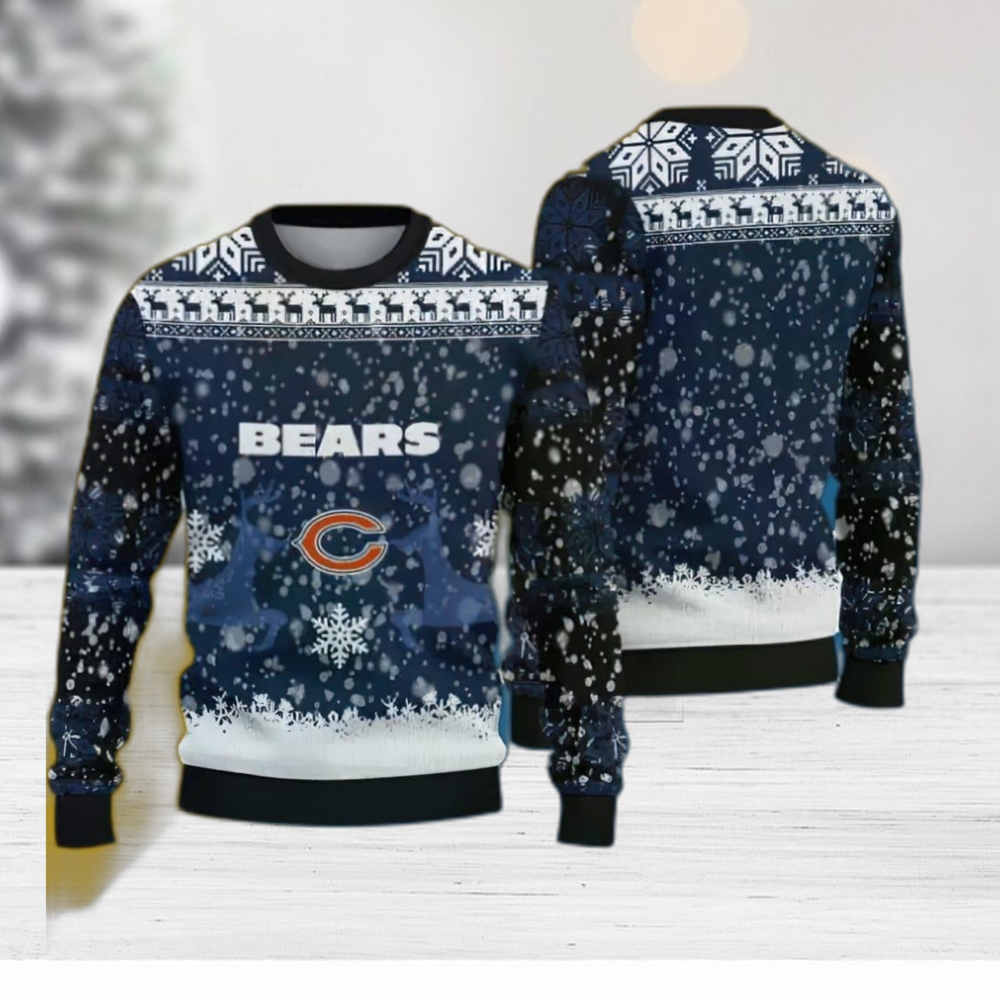 Chicago Bears Ugly Christmas Sweater| Bears Christmas Sweater| Chicago  Bears Sweater| Justin Fields Sweatshirt| Bears Sweatshirt