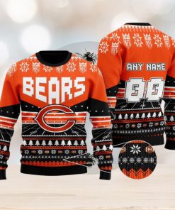 NFL Chicago Bears Rugby Stadium Ugly Christmas Custom Number And Name