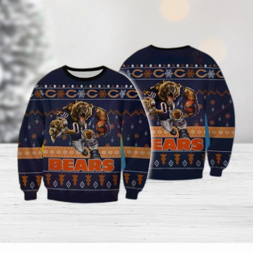 NFL Chicago Bears Star Knitted Xmas Sweater For Men Women