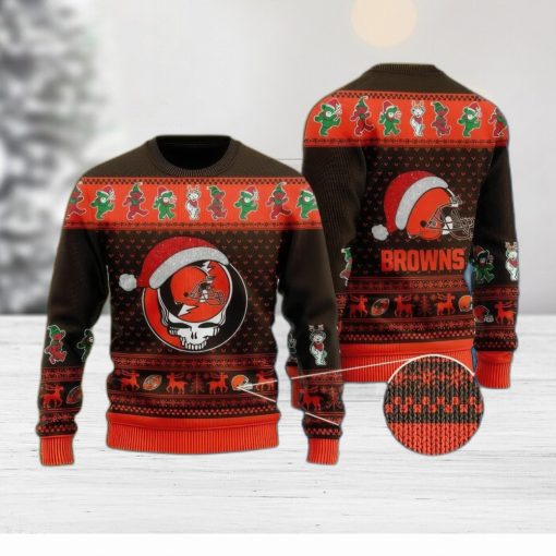 NFL Cleveland Browns Retailer Knitted Xmas Sweater For Men Women