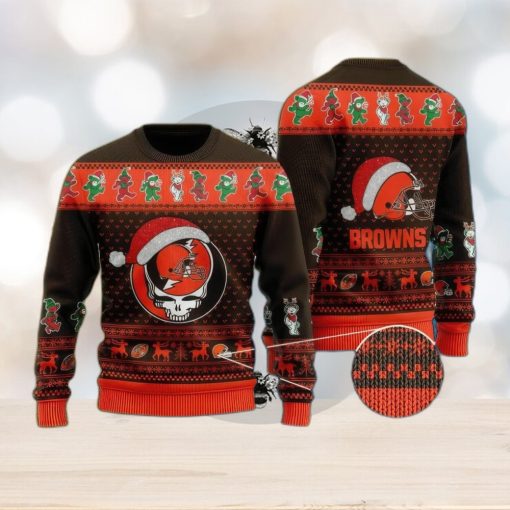 NFL Cleveland Browns Retailer Knitted Xmas Sweater For Men Women