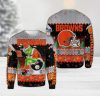 Baltimore Ravens NFL American Football Team Cardigan Style Christmas Ugly Xmas Sweater