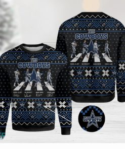 NFL Dallas Cowboys Abbey Road Knitted 3D Sweater For Christmas