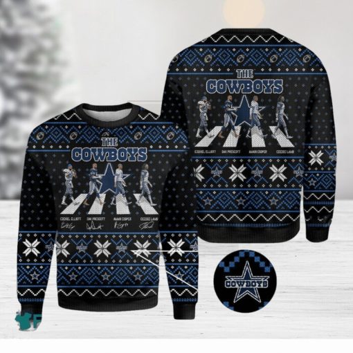 NFL Dallas Cowboys Abbey Road Knitted 3D Sweater For Christmas