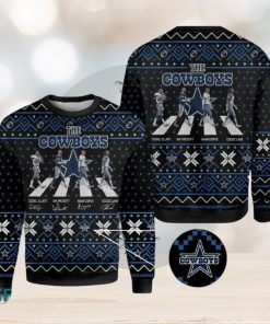 NFL Dallas Cowboys Abbey Road Knitted 3D Sweater For Christmas