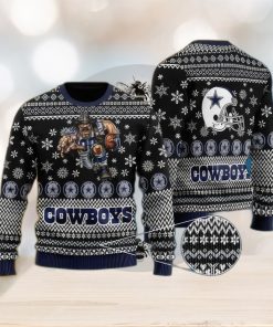 dallas cowboys light up christmas sweater