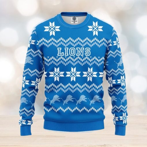 NFL Detroit Lions Limited Edition All Over Print 3D Sweater Christmas Gift For Fans