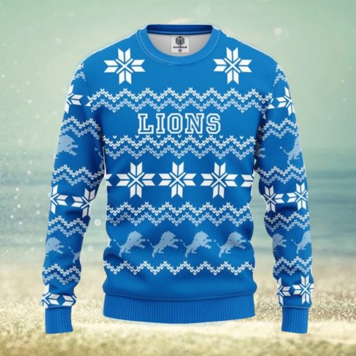 NFL Detroit Lions Limited Edition All Over Print 3D Sweater Christmas Gift For Fans