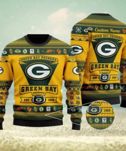 NFL Green Bay Packers Logo New Style Personalized Knitted 3D Sweater