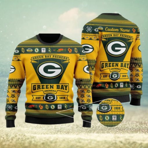 NFL Green Bay Packers Logo New Style Personalized Knitted 3D Sweater