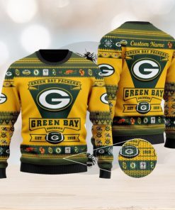 NFL Green Bay Packers Logo New Style Personalized Knitted 3D Sweater