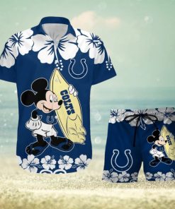 NFL Indianapolis Colts V2 Tropical Combo Hawaiian And Short