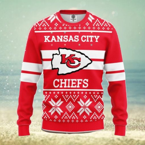 NFL Kansas City Chiefs Limited Edition All Over Print 3D Sweater Xmas Christmas Gift