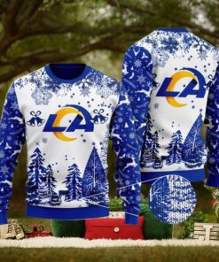 NFL Los Angeles Rams Special Forest Design Christmas Ugly Sweater Christmas Gift