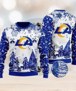 NFL Los Angeles Rams Special Forest Design Christmas Ugly Sweater Christmas Gift