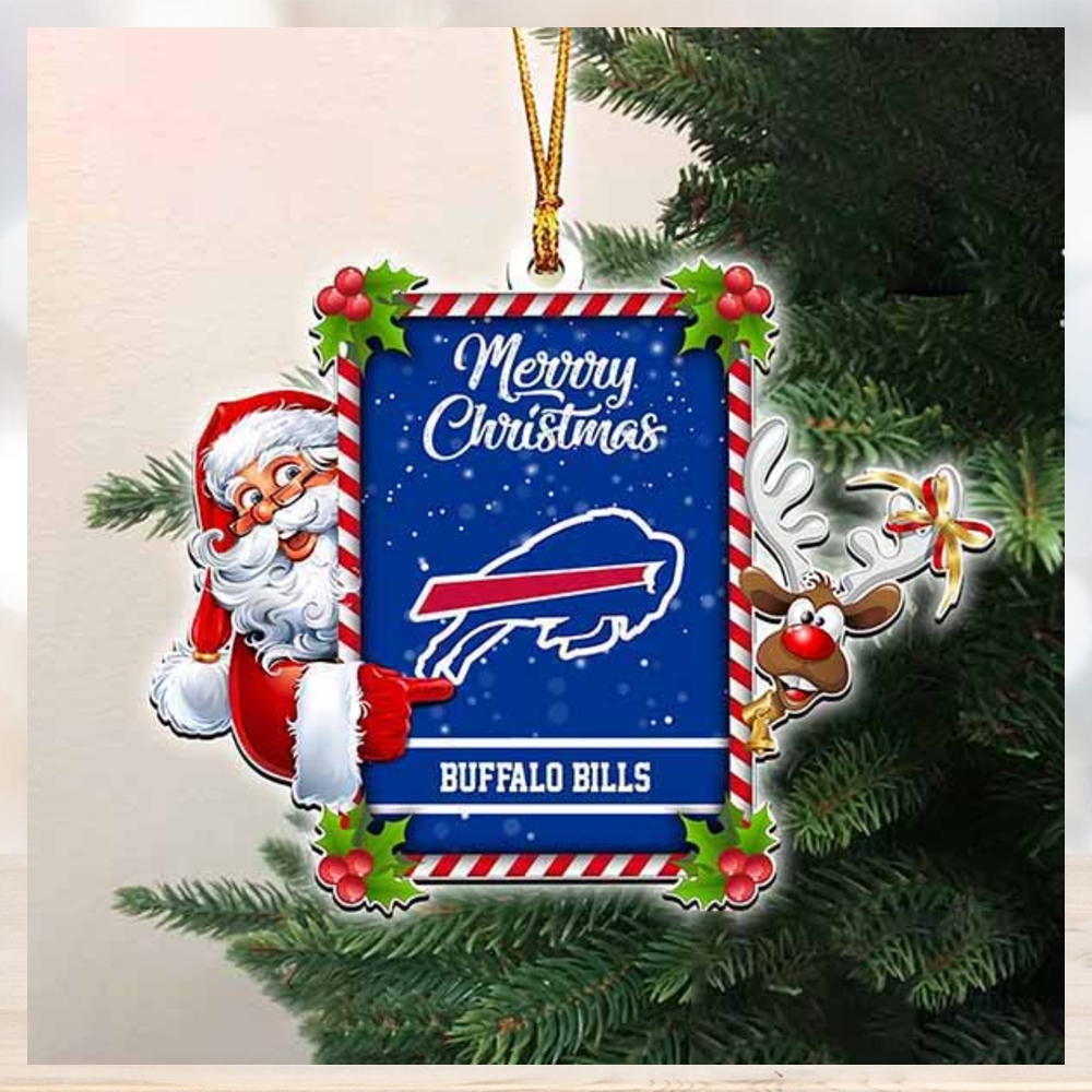 NFL Buffalo Bills santa hat christmas light logo shirt, hoodie