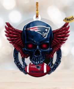 NFL New England Patriots Xmas Mickey Custom Name Ornament - Binteez