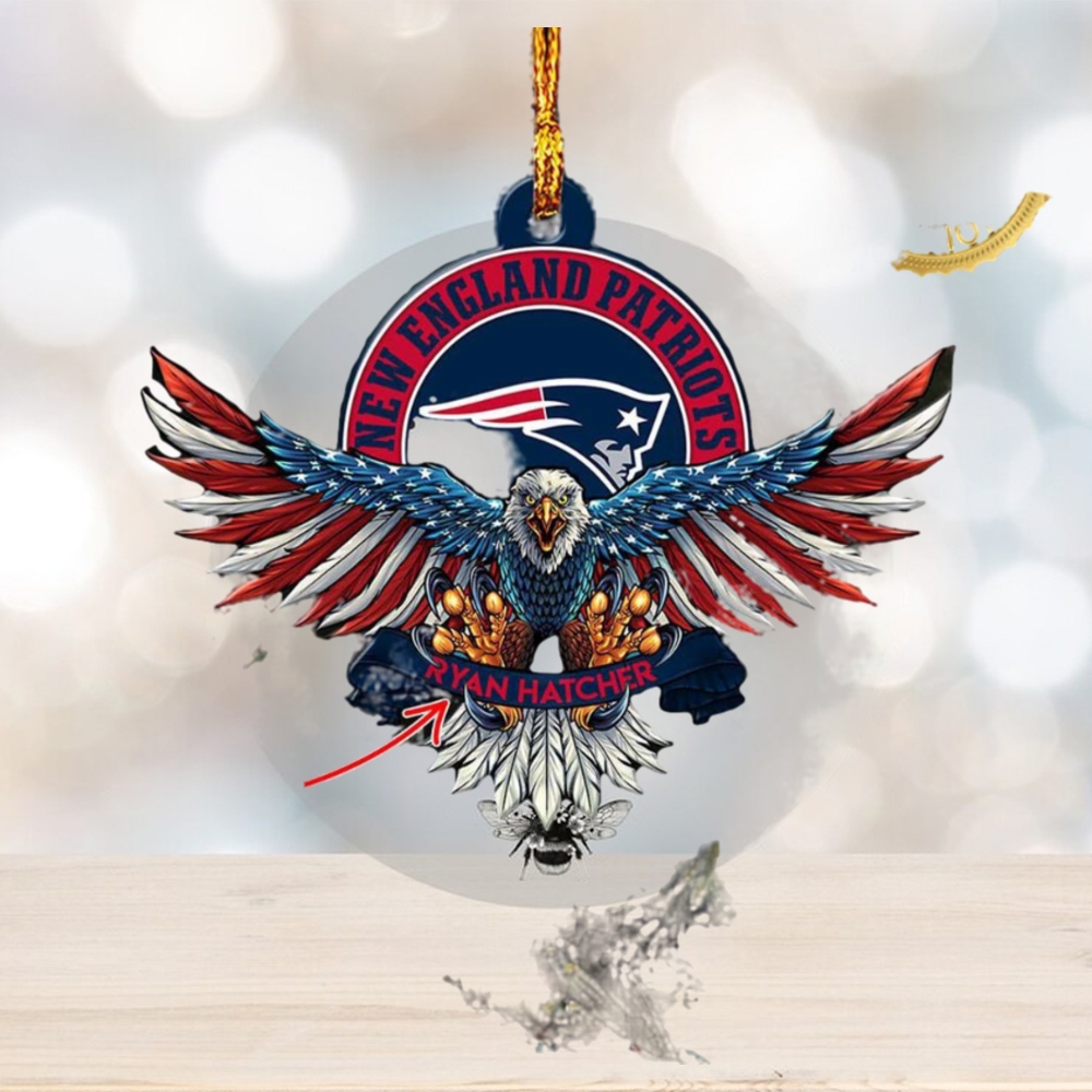 New England Patriots NFL Christmas Ornament Custom Name For Fans