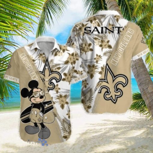 NFL New Orleans Saints Tropical Aloha Hawaiian Shirts Gift For Men And Women