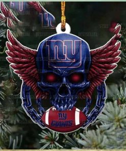 NFL New York Giants Football Skull Logo Unique 2023 Christmas Ornament