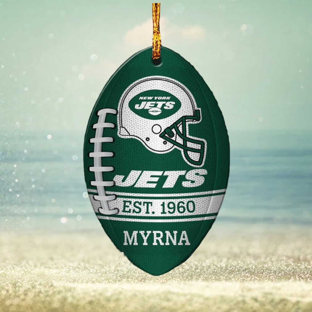 (2) New York Jets Christmas Ornaments NFL