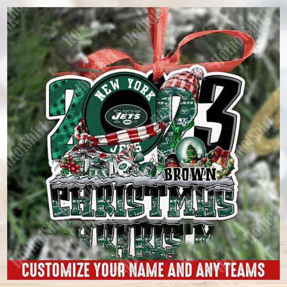 NFL New York Jets Personalized 2023 Christmas Trees Ornament NFL New York Jets Personalized 2023 Christmas Trees Ornament