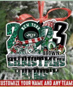 NFL New York Jets Personalized 2023 Christmas Trees Ornament