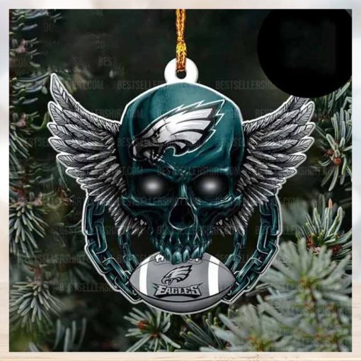 NFL Philadelphia Football Skull Logo Unique 2023 Christmas Ornament