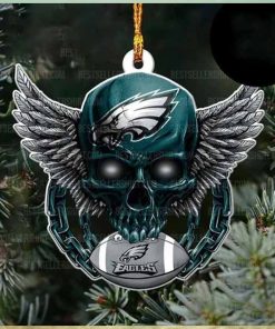 NFL Philadelphia Football Skull Logo Unique 2023 Christmas Ornament