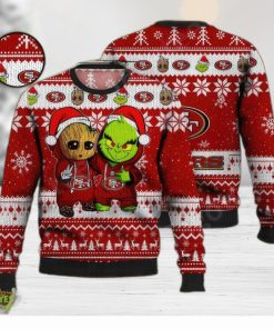 San Francisco 49ers Grinch & Scooby Doo Christmas Ugly Sweater