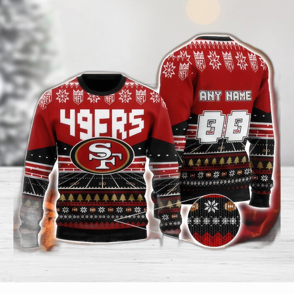 Custom Name And Number Seahawks NFL Ugly Christmas Sweater