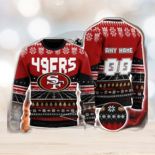 NFL San Francisco 49ers Custom Name And Number Christmas Gift For