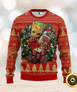 NFL Los Angeles Dodgers Groot Hug Christmas Ugly Sweater - Limotees