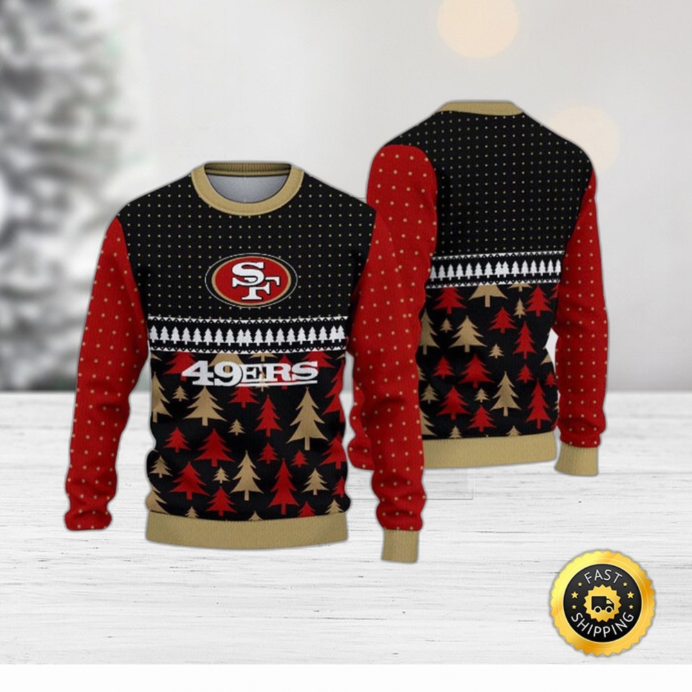 San Francisco 49ers NFL American Football Team Logo Cute Winnie The Pooh  Bear 3D Ugly Christmas Sweater Shirt For Men And Women On Xmas - Limotees