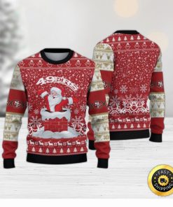 San Francisco 49ers Christmas Reindeer Pattern Ugly Sweater For