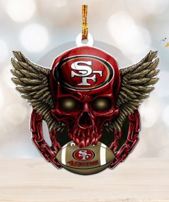 NFL San Francisco 49ers Xmas Skull 2023 Holiday Gifts Christmas Tree Decorations Ornament