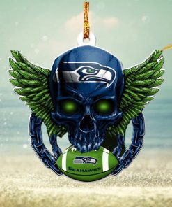 NFL Seattle Seahawks Christmas Gift Skull 3D Ugly Christmas