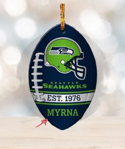 Personalized New England American Football Christmas Ornament