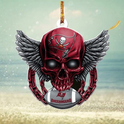 NFL Tampa Bay Buccaneers 2023 Holiday Gifts Xmas Skull Christmas Decorations Ornament