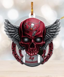 NFL Tampa Bay Buccaneers 2023 Holiday Gifts Xmas Skull Christmas Decorations Ornament
