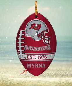 NFL Tampa Bay Buccaneers Football Xmas Custom Name Ornament Christmas Gift For Fans