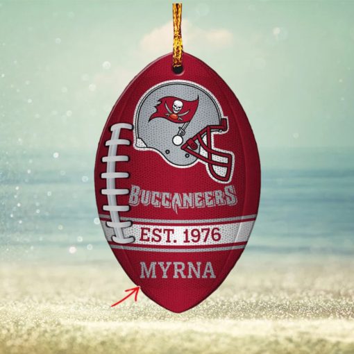 NFL Tampa Bay Buccaneers Football Xmas Custom Name Ornament Christmas Gift For Fans