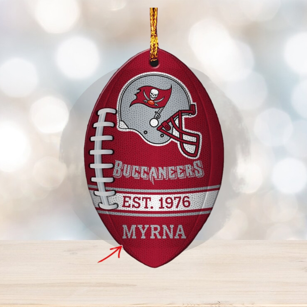 1k SOLD] NFL Tampa Bay Buccaneers Xmas Ornament American US Eagle  Personalized Name